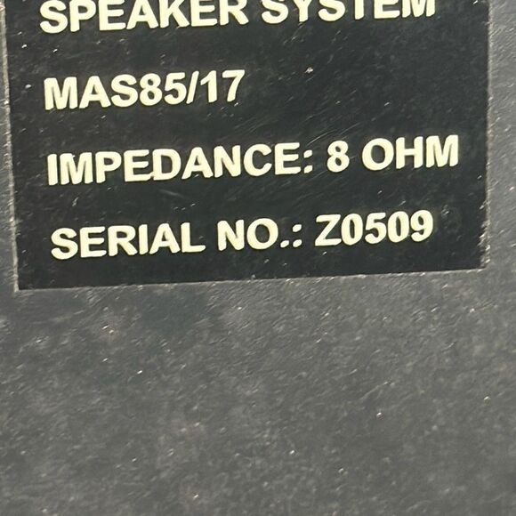 Magnavox MAS85/17 Speaker Pair TESTED WORKS Serial No. Z0509 - Picture 8 of 8